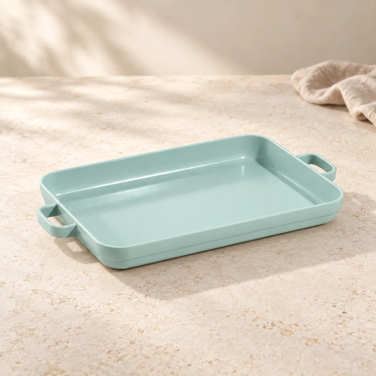 Pale sea-glass rectangular Oven Pan
